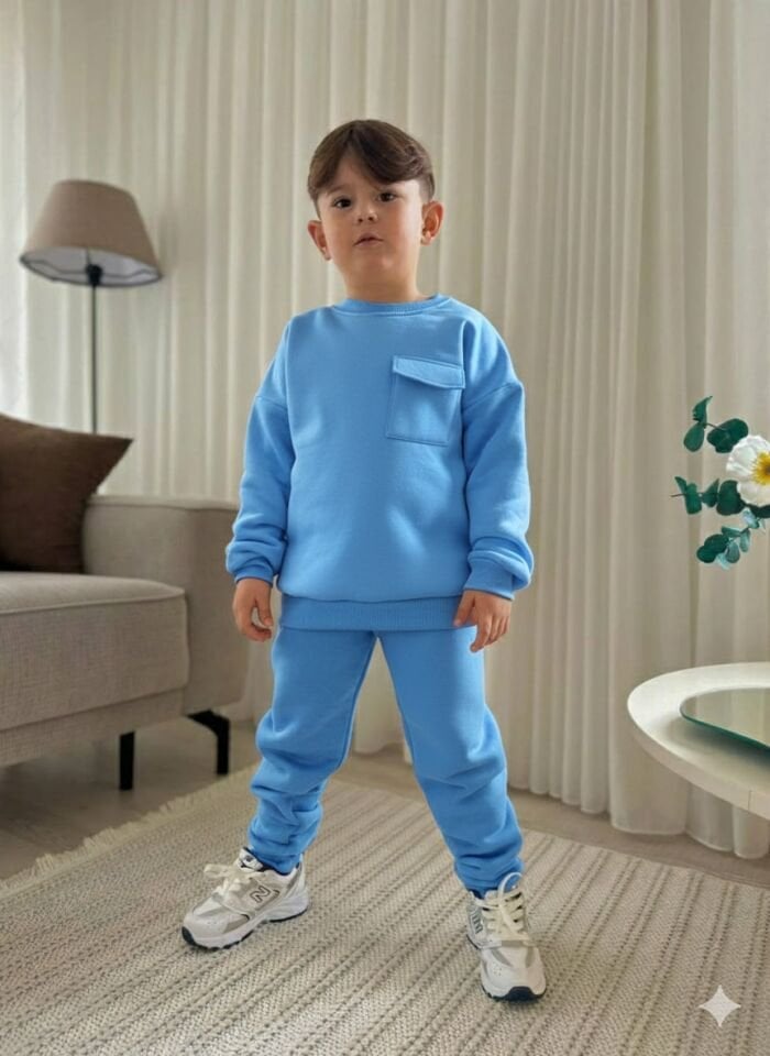 KIŞLIK CEP DETAYLI ERKEK ÇOCUK TAKIMI