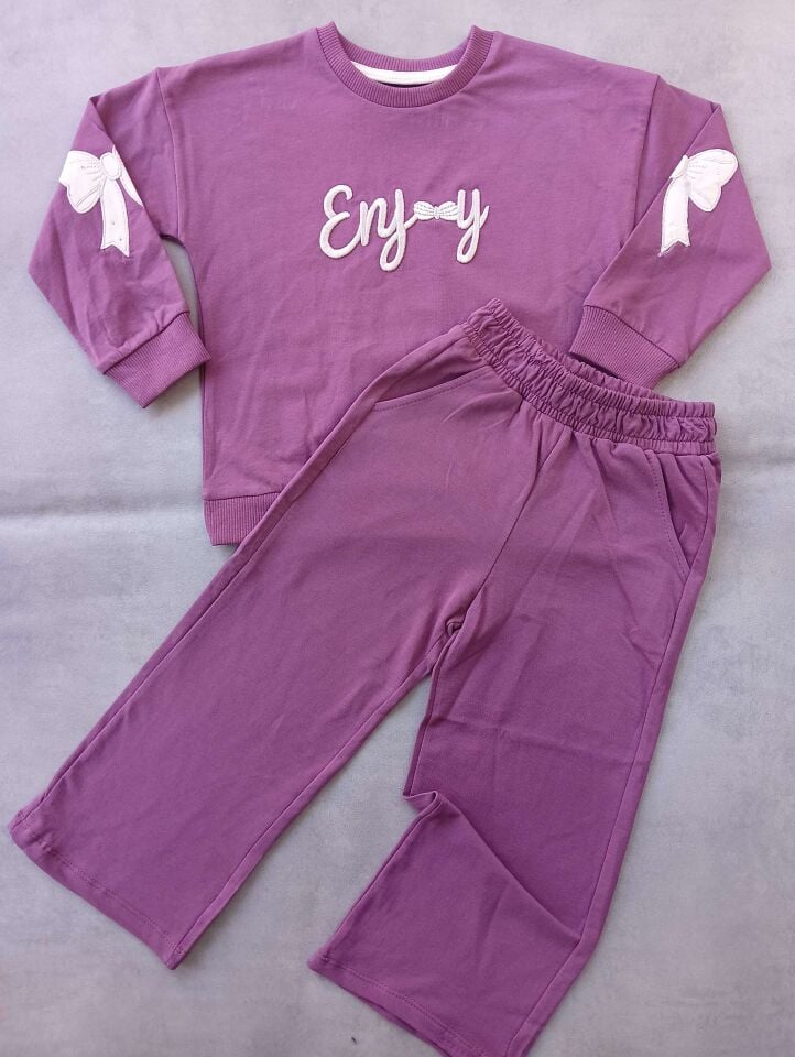 NAKIŞLI MEVSİMLİK KIZ ÇOCUK TAKIMI