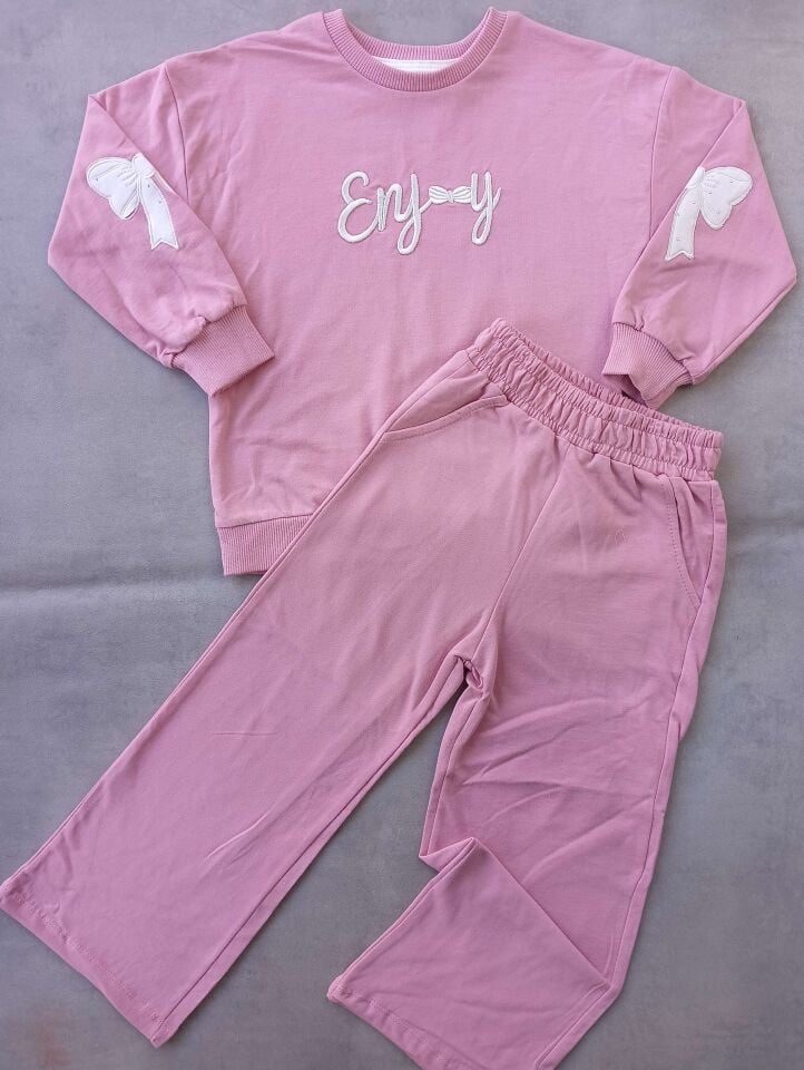 NAKIŞLI MEVSİMLİK KIZ ÇOCUK TAKIMI