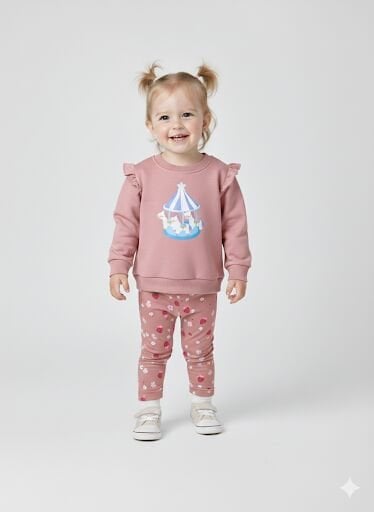 MEVSİMLK KIZ BEBE TAKIMI