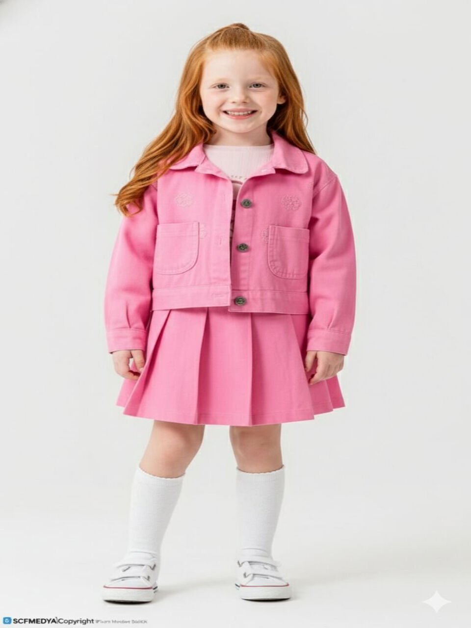 CEKETLİ 3'LÜ KIZ ÇOCUK TAKIMI