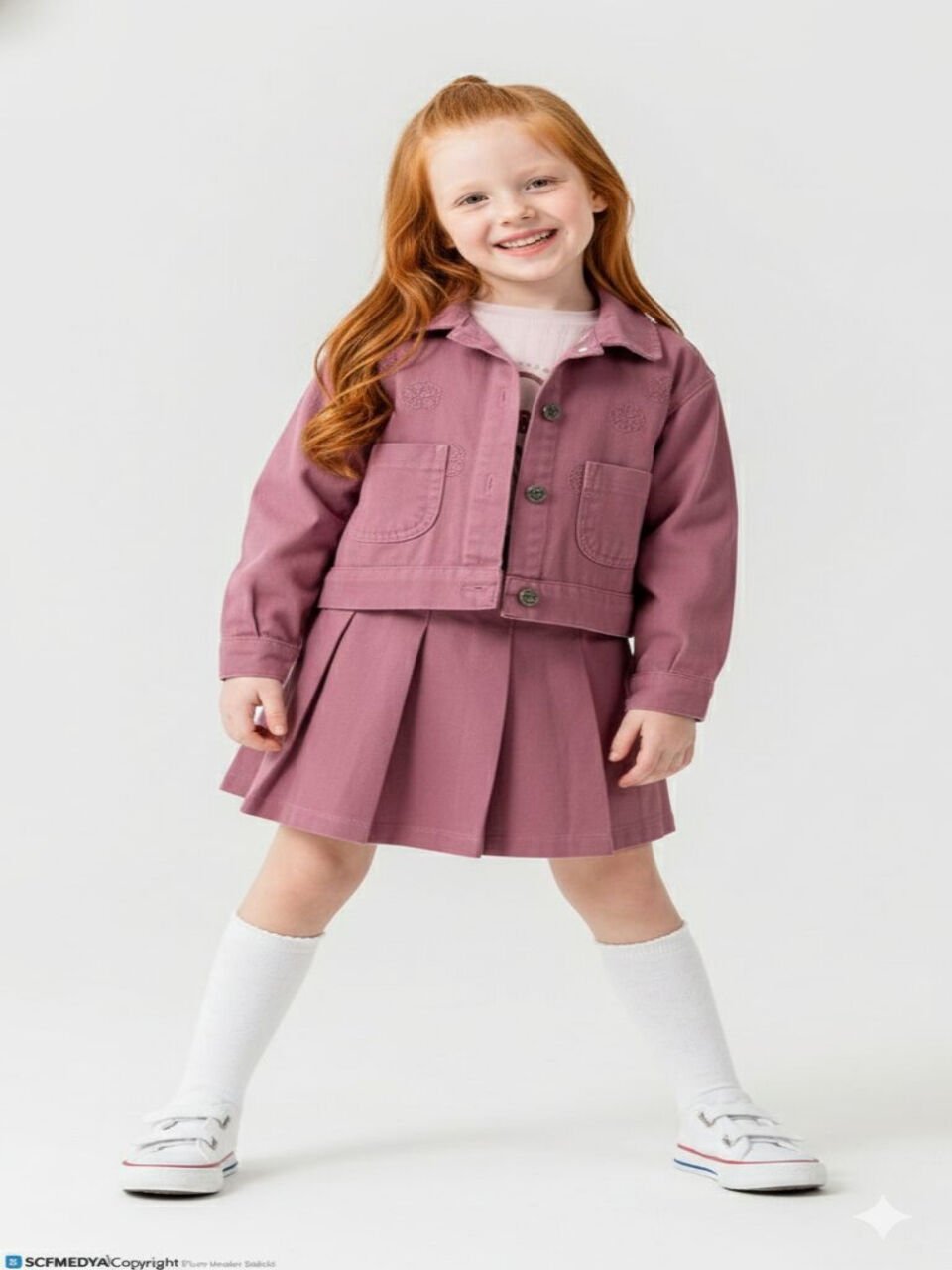 CEKETLİ 3'LÜ KIZ ÇOCUK TAKIMI