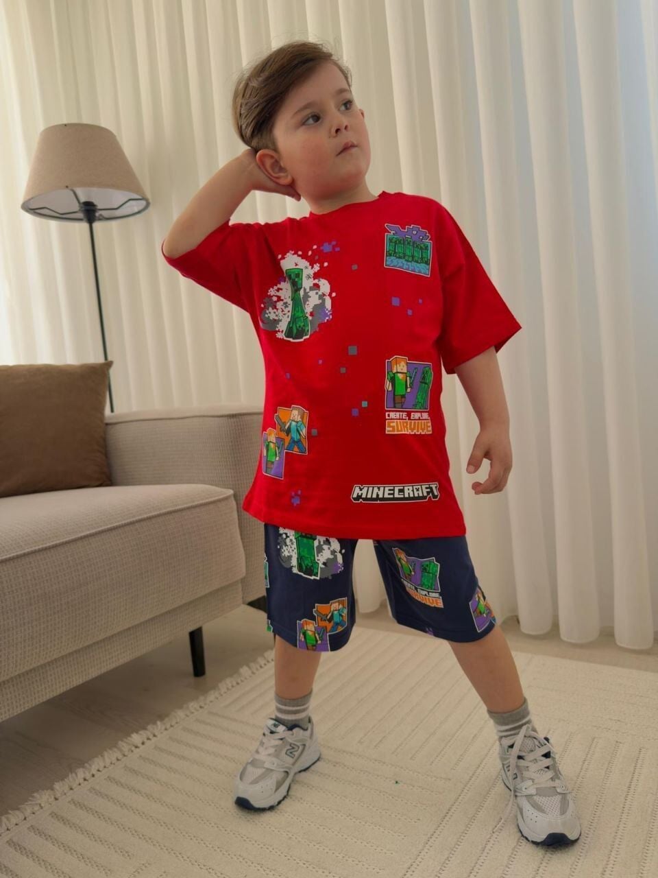 MINECRAFT BASKLI YAZLIK PENYE TAKIM