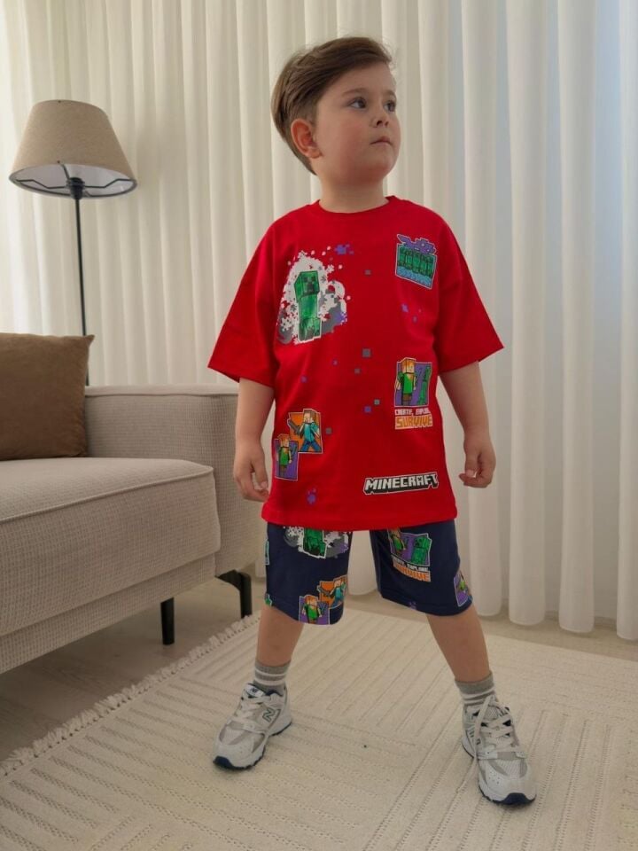 MINECRAFT BASKLI YAZLIK PENYE TAKIM