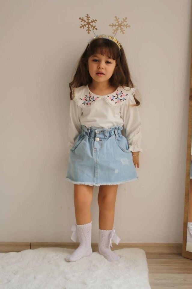 KOT ETEKLİ MEVSİMLİK KIZ ÇOCUK TAKIMI