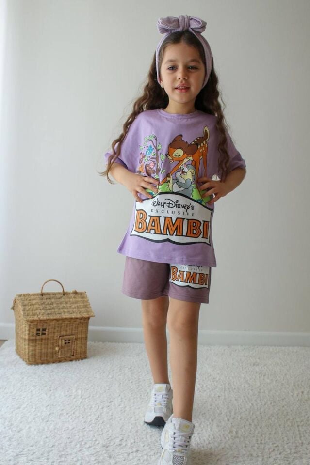 BAMBİ BASKILI YAZLIK PENYE TAKIM