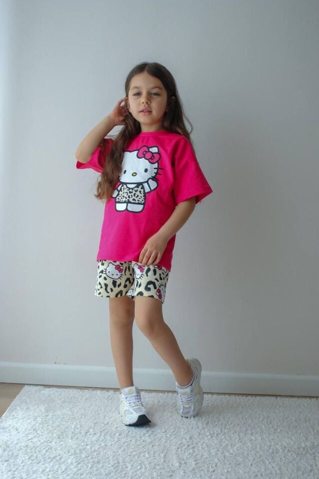 HELLO KİTY BASKILI YAZLIK PENYE TAKIM