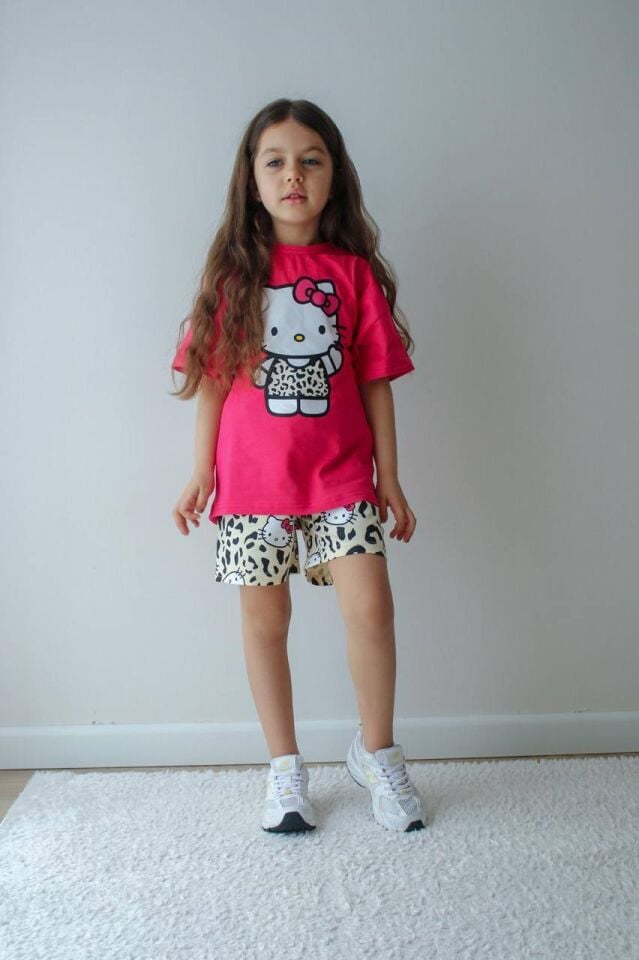 HELLO KİTY BASKILI YAZLIK PENYE TAKIM