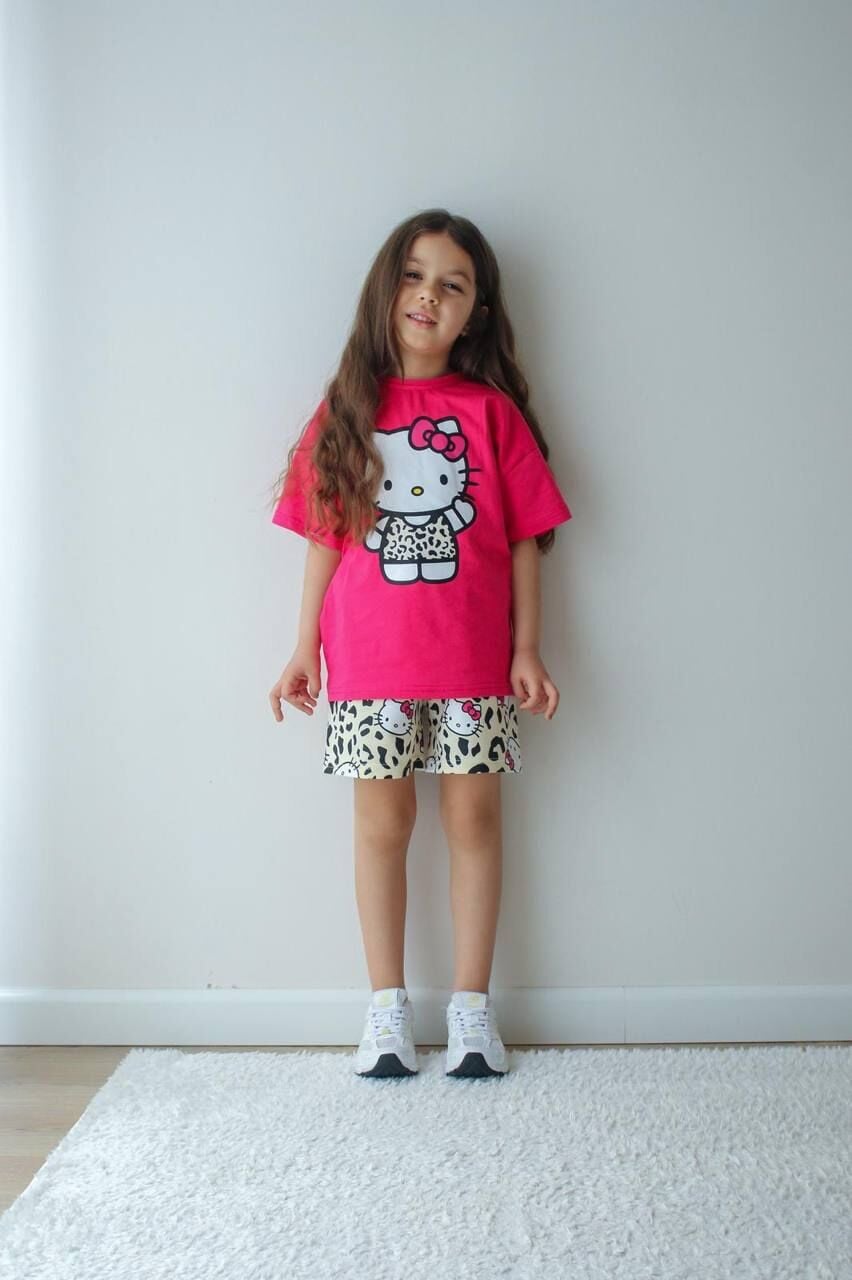 HELLO KİTY BASKILI YAZLIK PENYE TAKIM