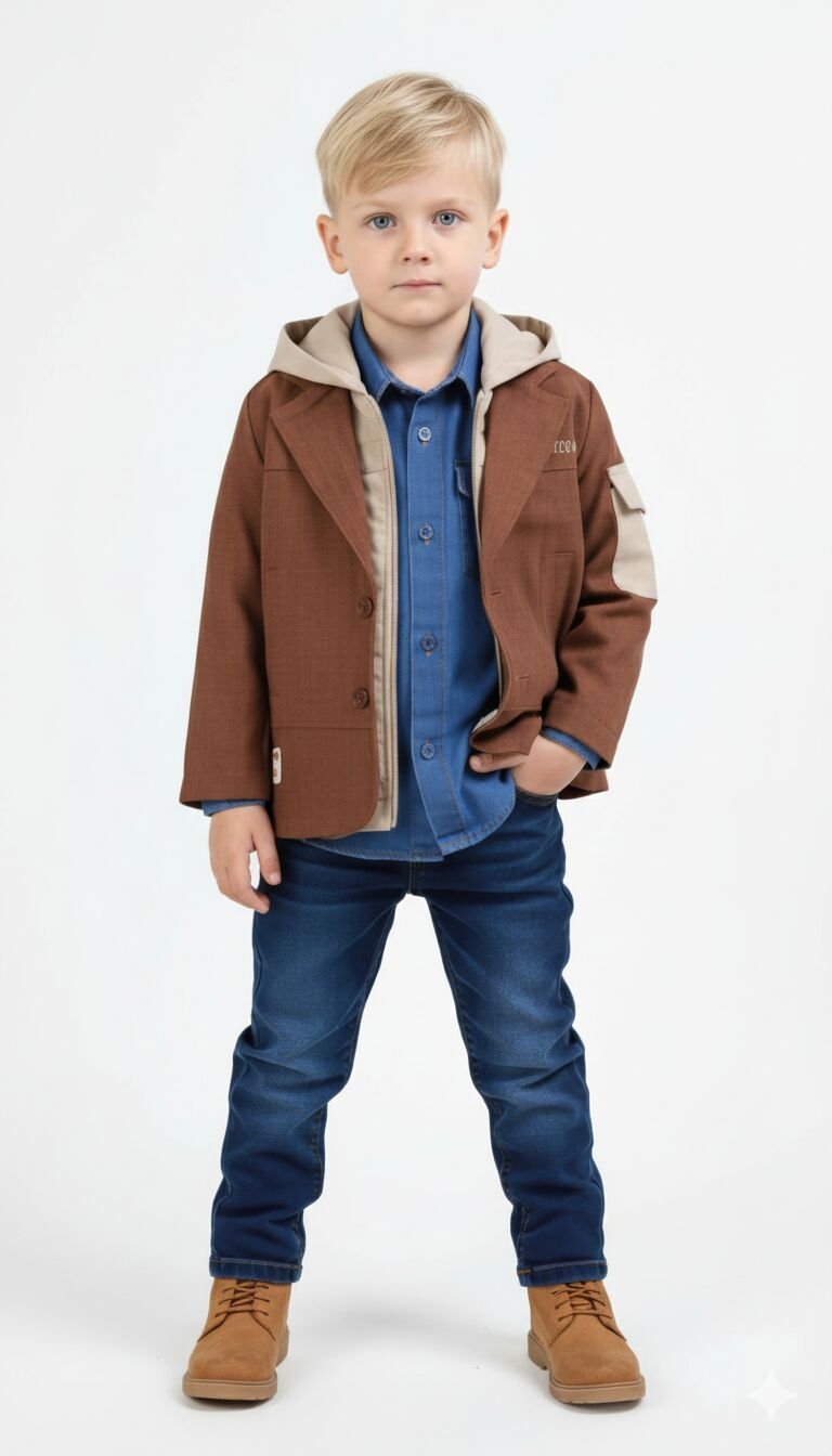 ERKEK 4'LÜ KOMBİN (KOT GÖMLEK-YELEK-CEKET-KOT PANTOLON)