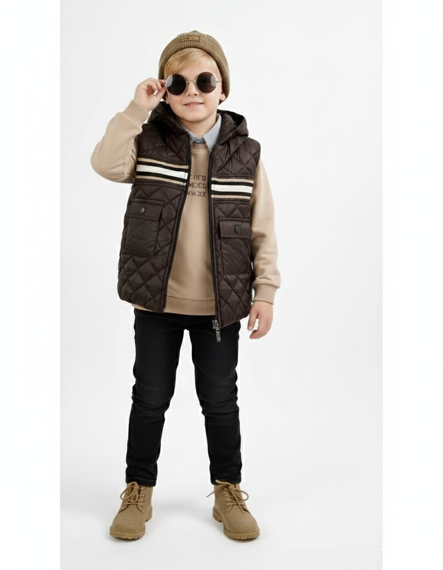 ERKEK 4'LÜ KOMBİN (GÖMLEK-SWET-YELEK- PANTOLON)