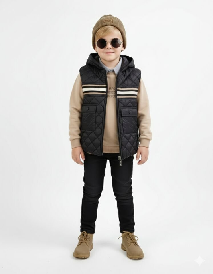 ERKEK 4'LÜ KOMBİN (GÖMLEK-SWET-YELEK- PANTOLON)