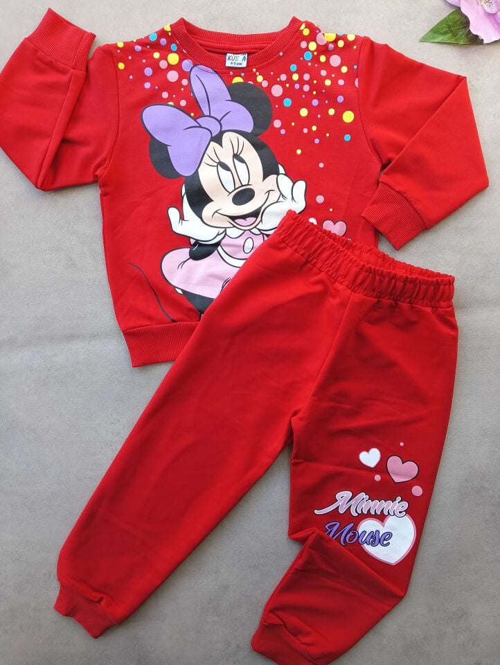 MINIE BASKILI MEVSİMLİK KIZ TAKIMI