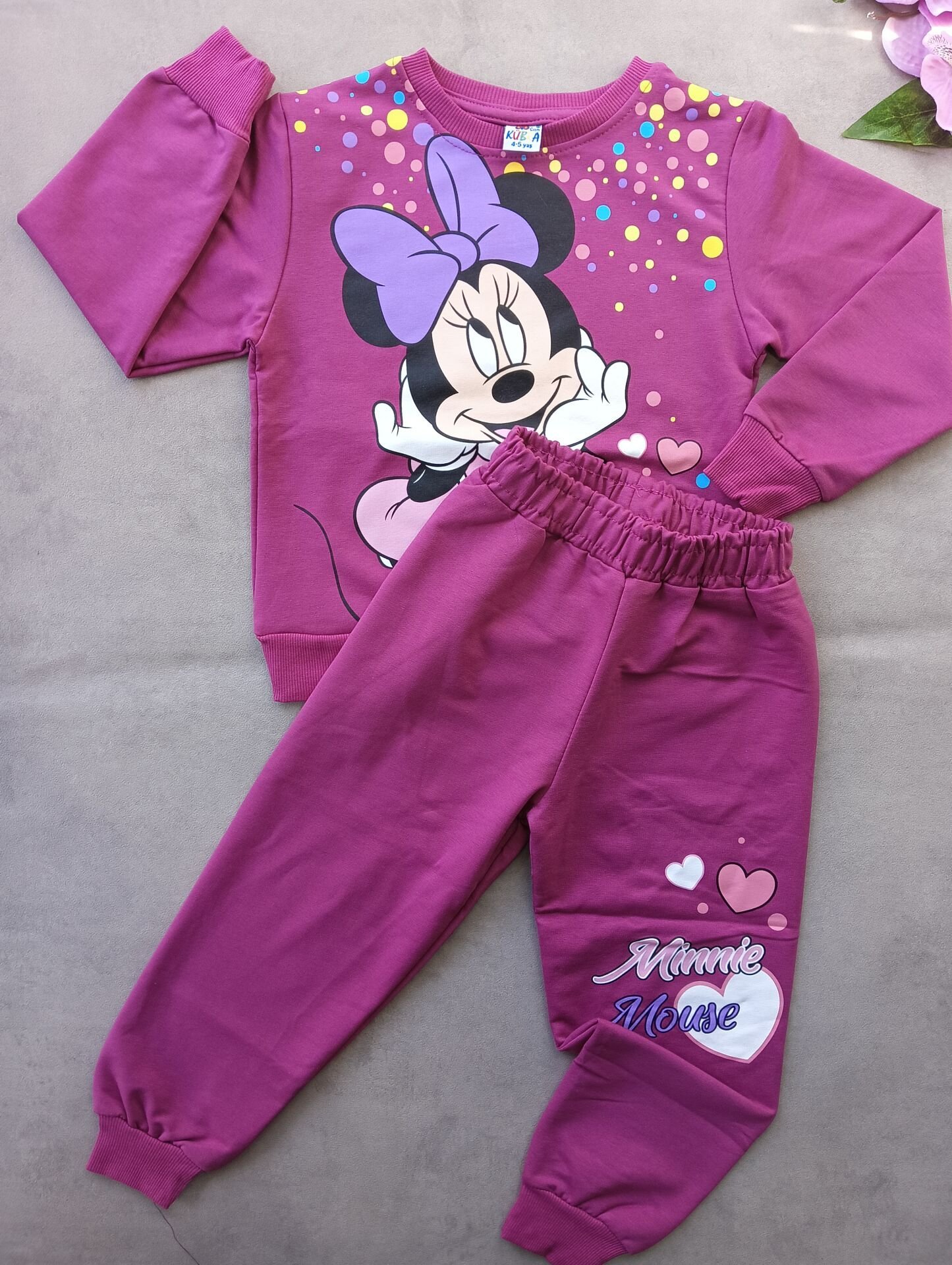 MINIE BASKILI MEVSİMLİK KIZ TAKIMI