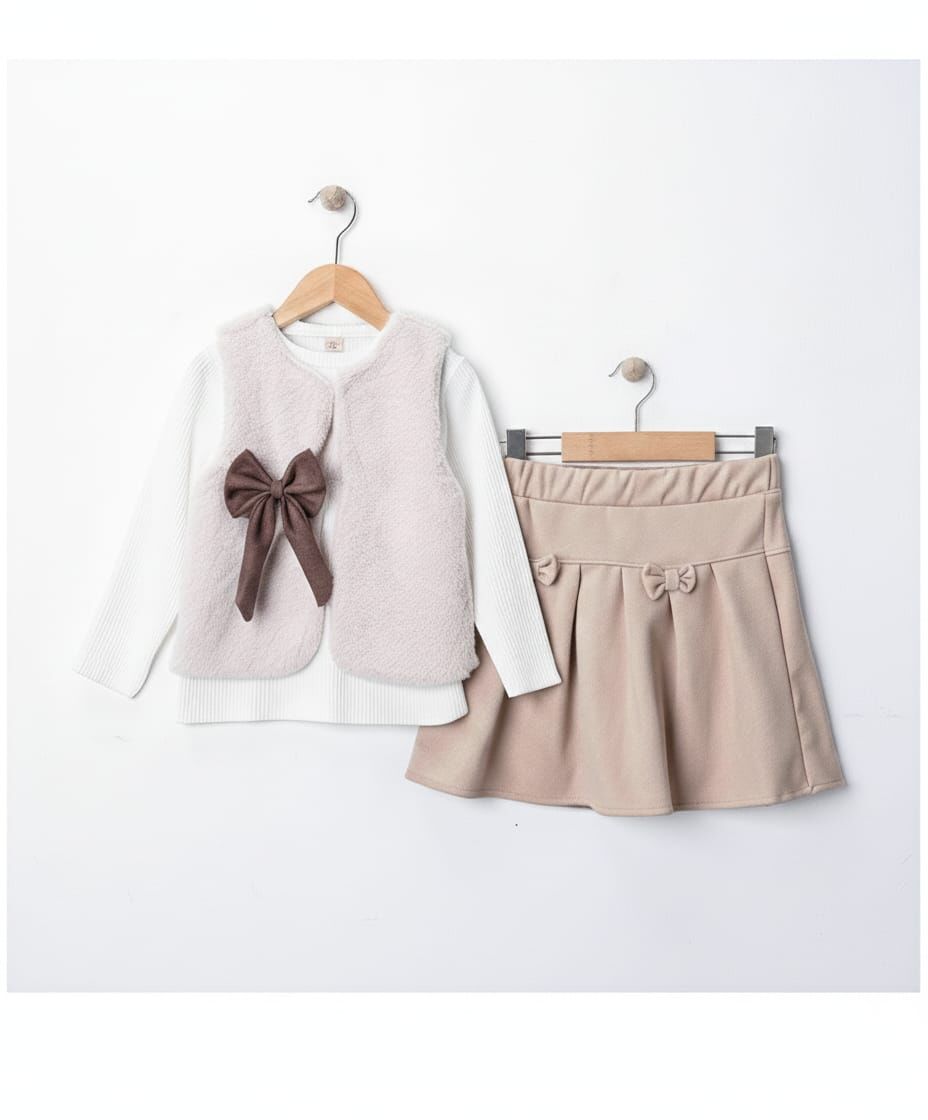 3'LÜ ETEKLİ KIZ ÇOCUK TAKIMI