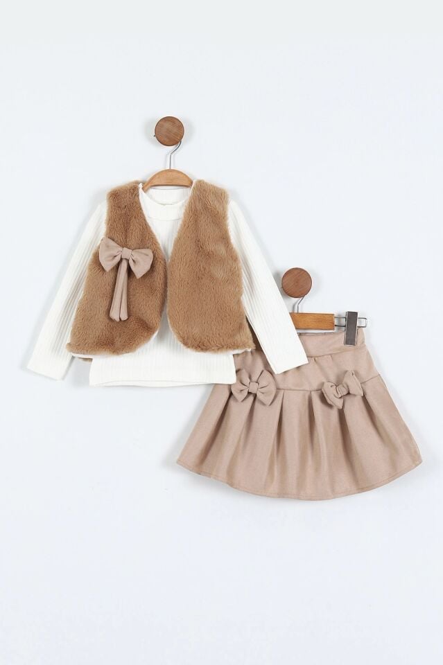 3'LÜ ETEKLİ KIZ ÇOCUK TAKIMI