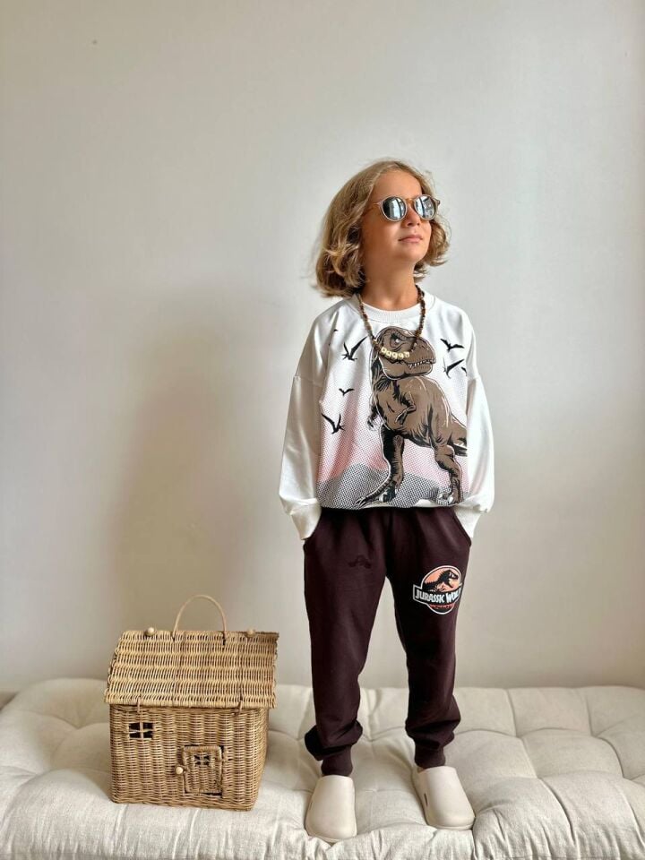 DİNAZOR BASKILI MEVSİMLİK ERKEK ÇOCUK TAKIMI