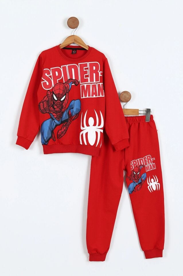 ÖRÜMCEK ADAM BASKILI MEVSİMLİK ERKEK ÇOCUK TAKIMI