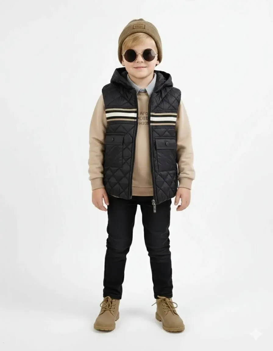 ERKEK 4'LÜ KOMBİN (GÖMLEK-SWET-YELEK- PANTOLON)