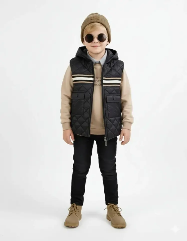 ERKEK 4'LÜ KOMBİN (GÖMLEK-SWET-YELEK- PANTOLON)