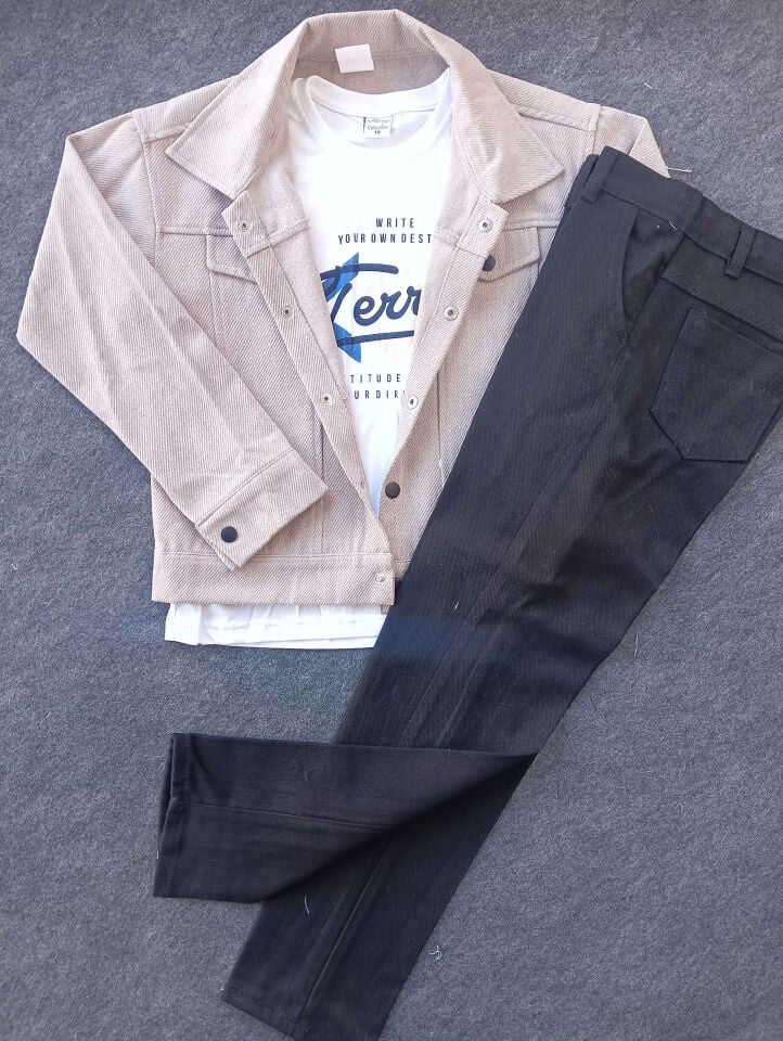 ERKEK ÇOCUK 3'LÜ BAYRAMLIK TAKIM