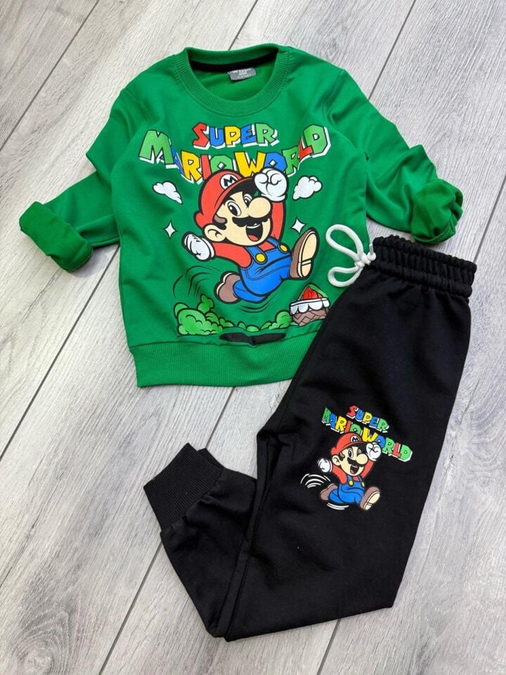 SÜPER MARİO BASKILI MEVSİMLİK ERKEK ÇOCUK TAKIMI