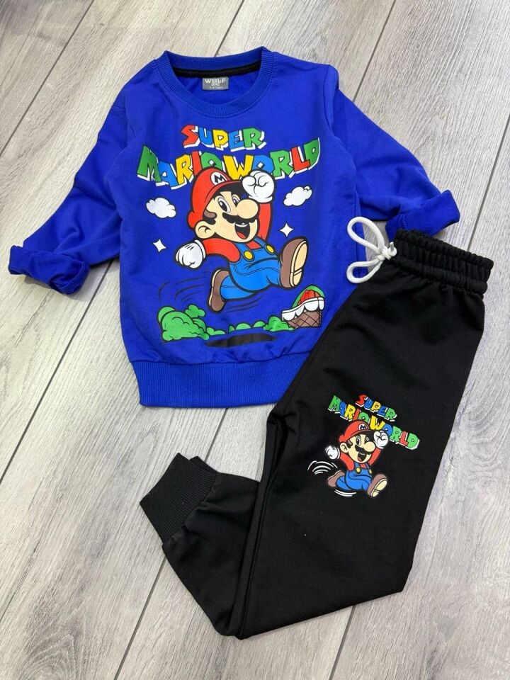 SÜPER MARİO BASKILI MEVSİMLİK ERKEK ÇOCUK TAKIMI