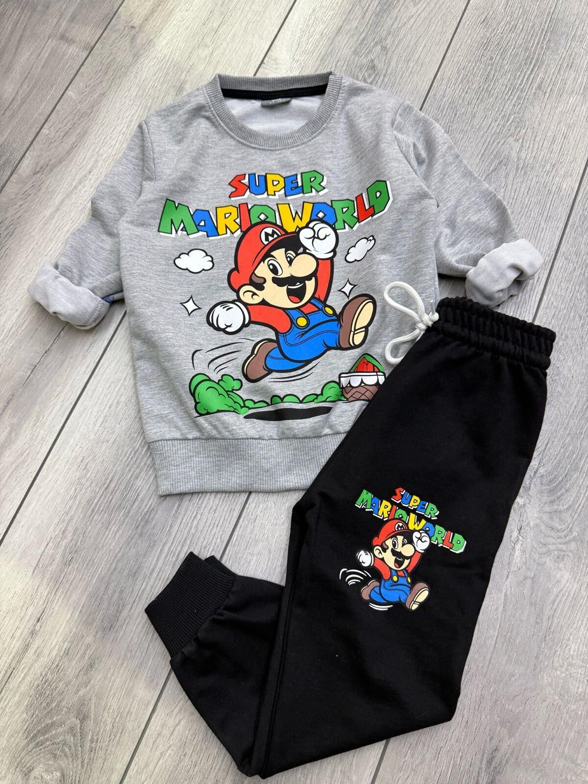 SÜPER MARİO BASKILI MEVSİMLİK ERKEK ÇOCUK TAKIMI