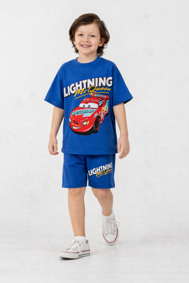 ARABA BASKILI YAZLIK ŞORTLU TAKIM