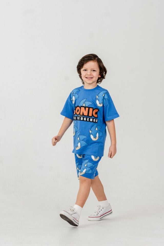 SONIC BASKILI YAZLIK ŞORTLU TAKIM