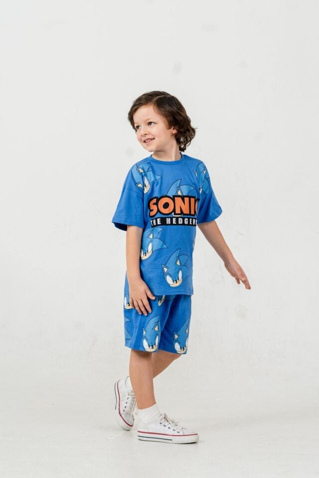 SONIC BASKILI YAZLIK ŞORTLU TAKIM