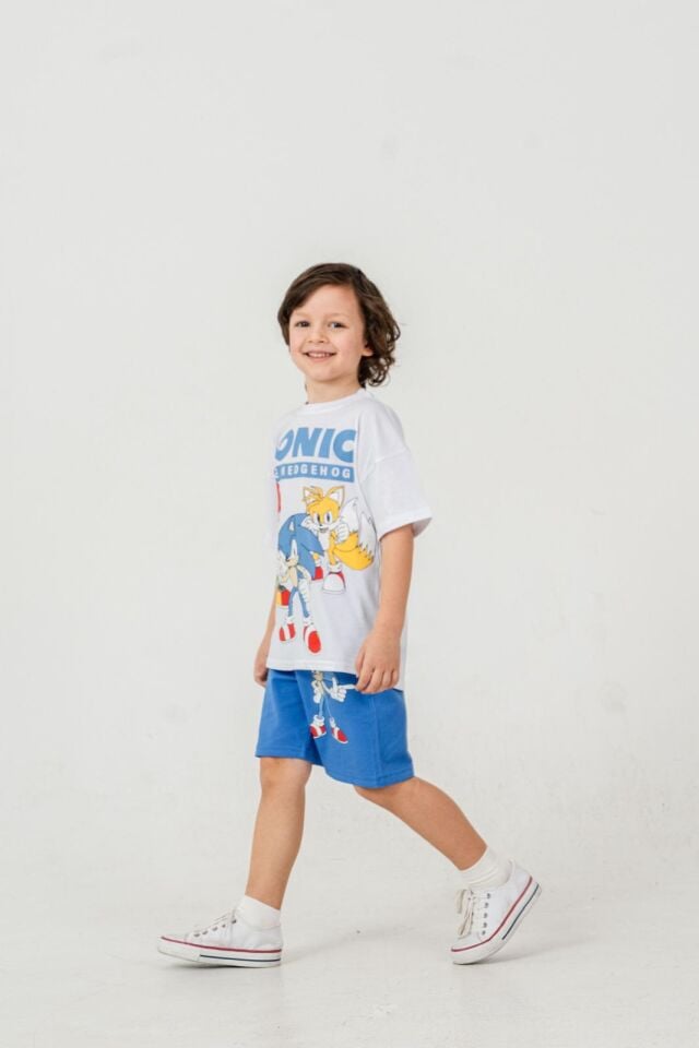 SONIC BASKILI YAZLIK ŞORTLU TAKIM