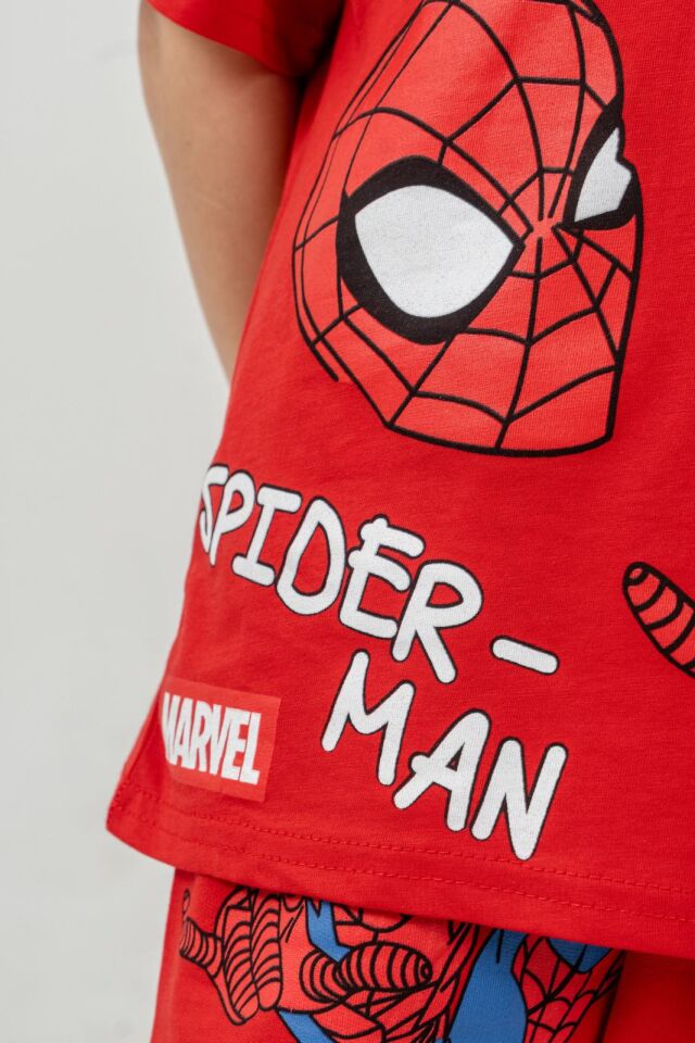 ÖRÜMCEK ADAM BASKILI YAZLIK ŞORTLU TAKIM