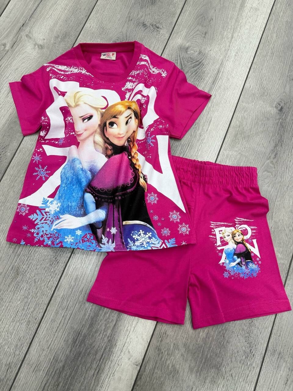 ELSA BASKILI YAZLIK KIZ ÇOCUK TAKIMI