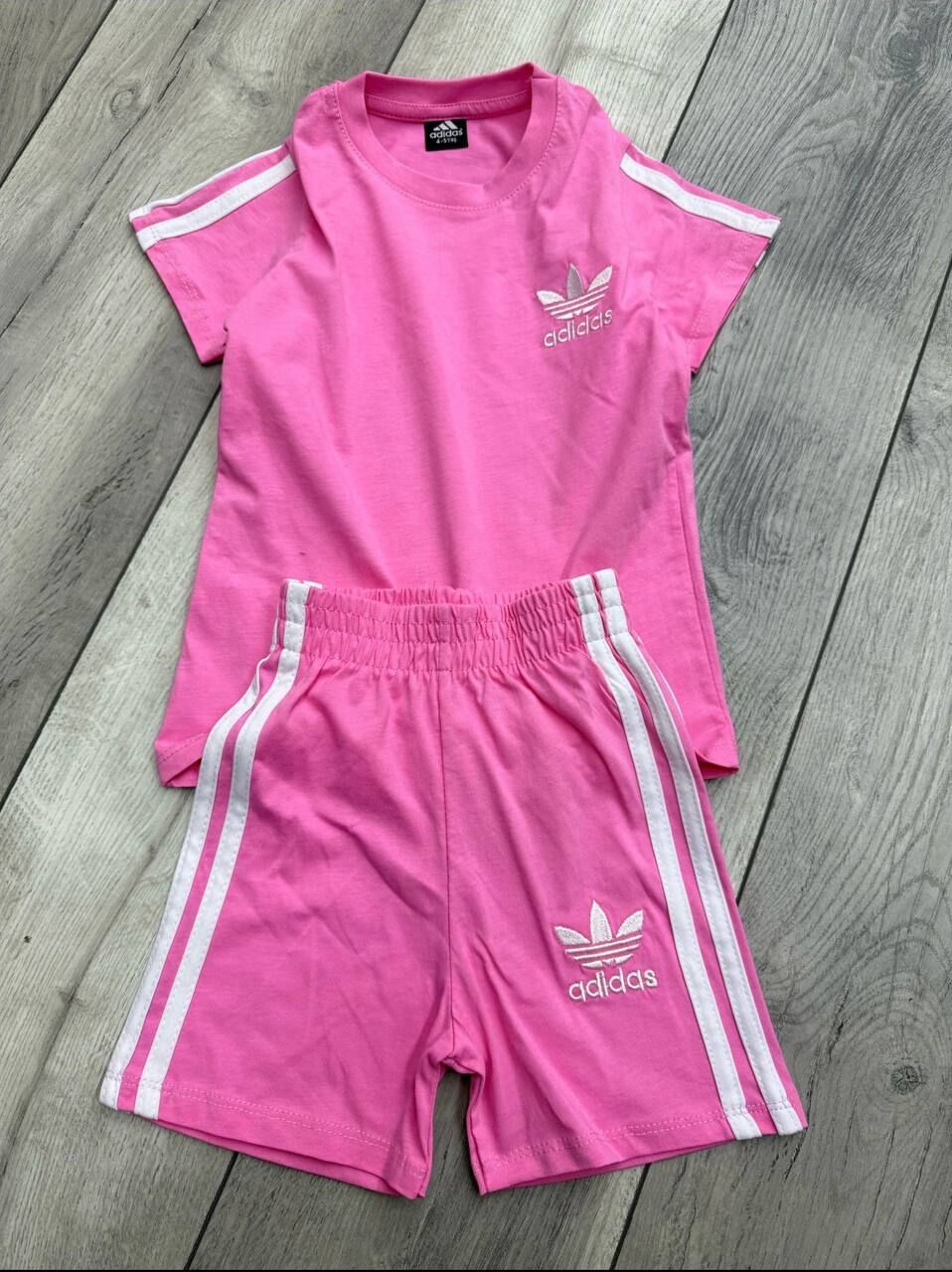 ADİDAS NAKIŞLI YAZLIK KIZ ÇOCUK TAKIMI