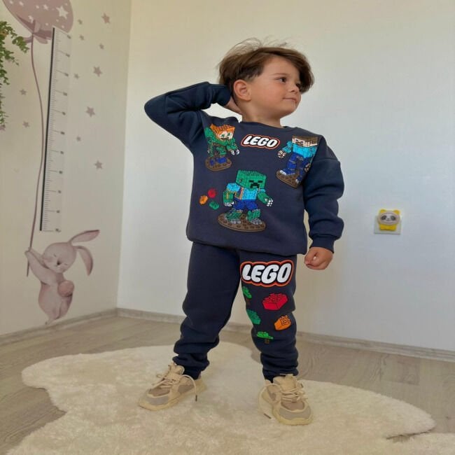 LEGO BASKILI KIŞLIK ERKEK ÇOCUK TAKIMI