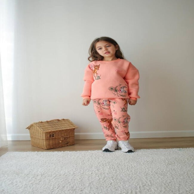 BAMBİ  BASKILI KIŞLIK KIZ ÇOCUK TAKIMI