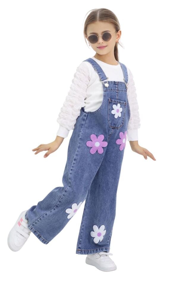 PAPATYA DETAYLI KIZ ÇOCUK KOT SLOPET TAKIMI