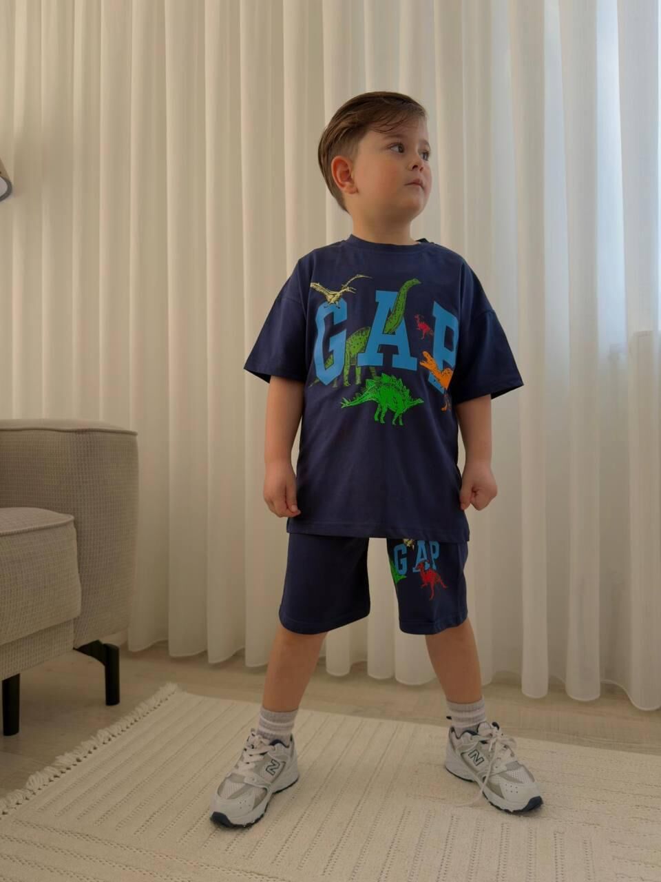 GAP BASKILI YAZLIK ERKEK ÇOCUK TAKIMI