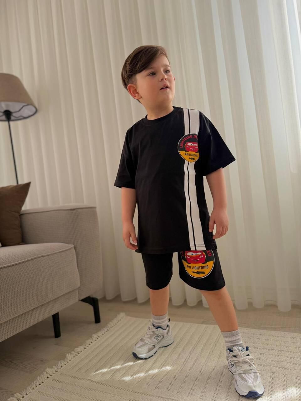 ŞİMŞEK MC QUEEN BASKILI YAZLIK ERKEK ÇOCUK TAKIMI