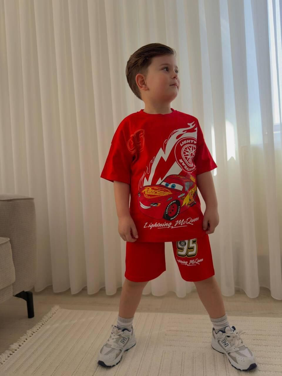 ŞİMŞEK MC QUEEN BASKILI YAZLIK ERKEK ÇOCUK TAKIMI