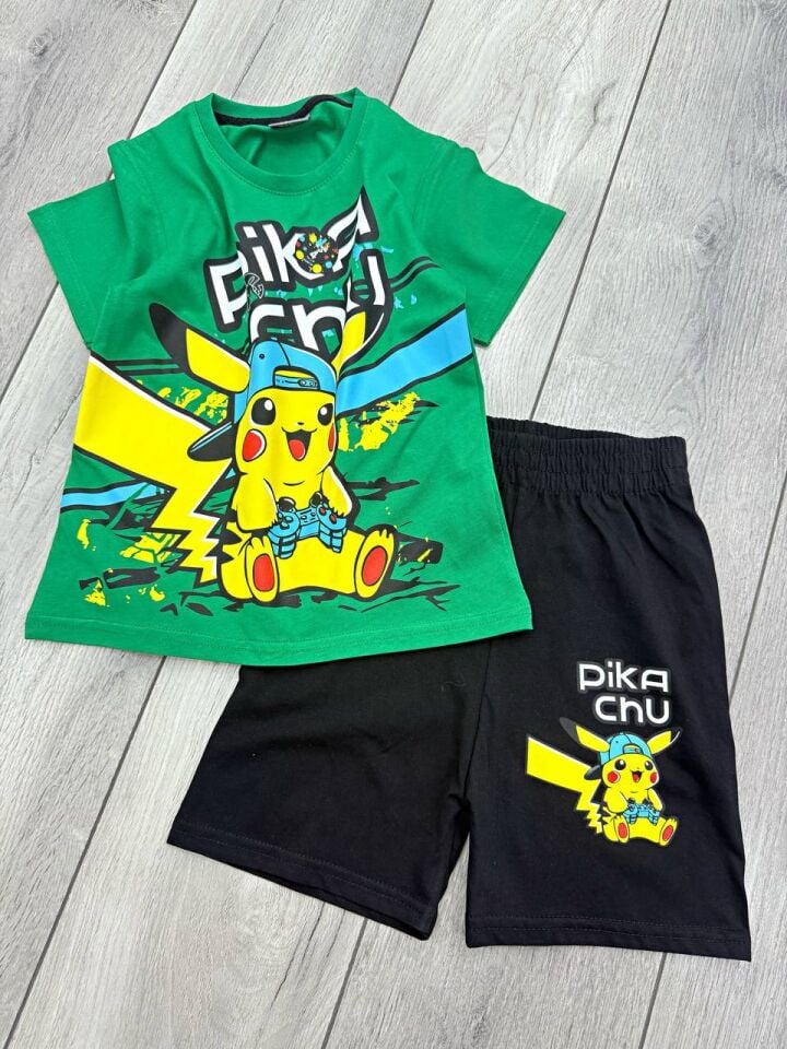 PİKACHU BASKILI YAZLIK ERKEK ÇOCUK TAKIMI