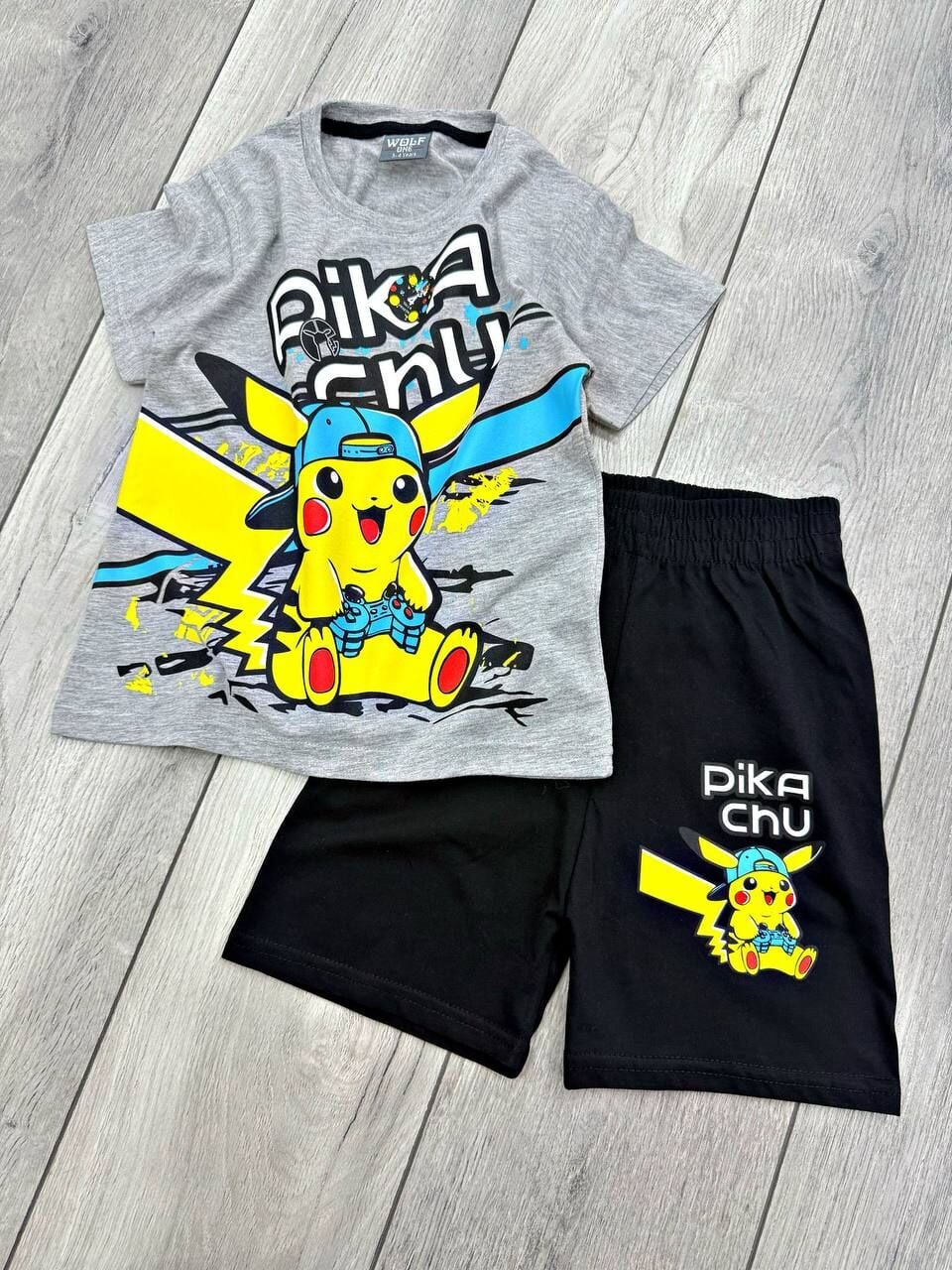 PİKACHU BASKILI YAZLIK ERKEK ÇOCUK TAKIMI