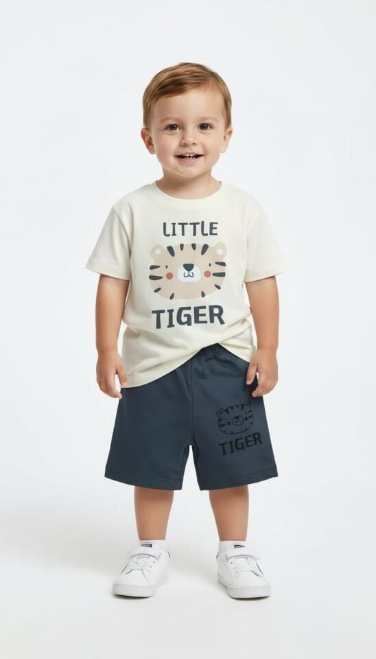 TİGER BASKILI ERKEK BEBE TAKIMI