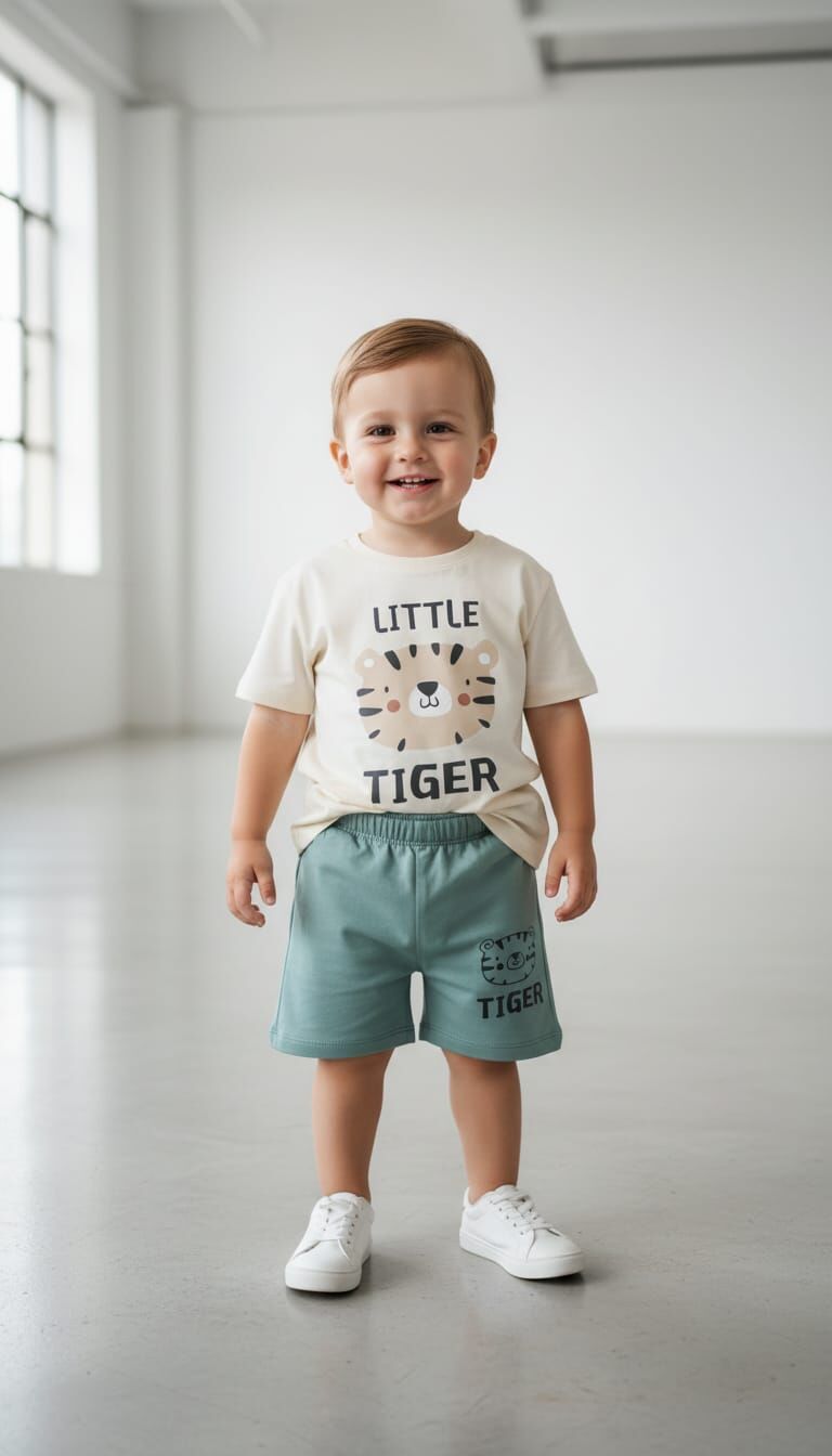 TİGER BASKILI ERKEK BEBE TAKIMI