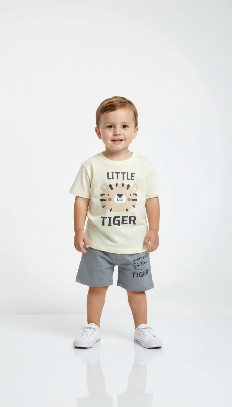 TİGER BASKILI ERKEK BEBE TAKIMI