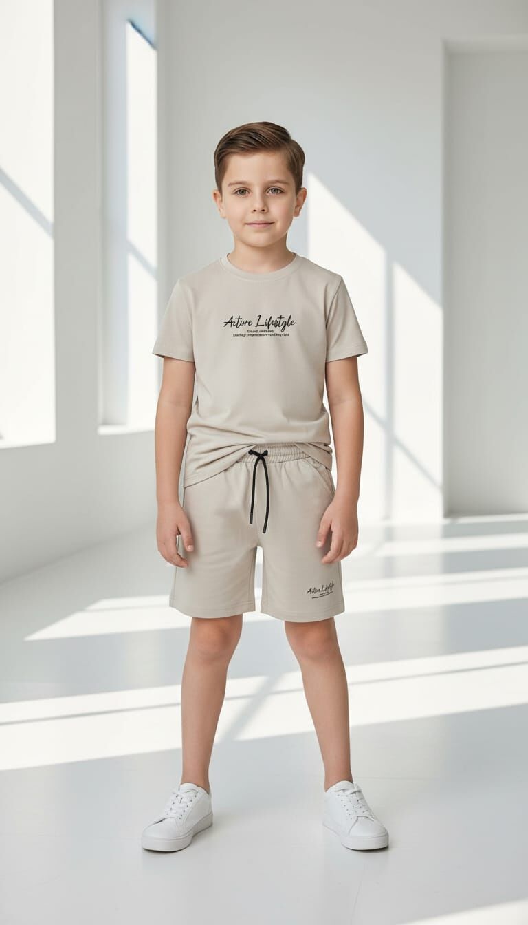 OYSHO KUMAŞ YAZLIK ERKEK ÇOCUK TAKIMI