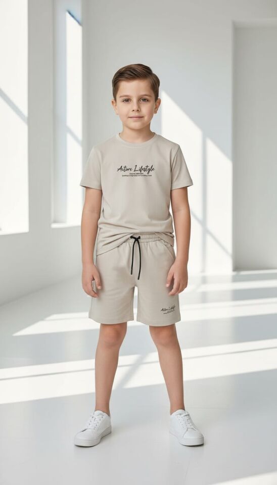 OYSHO KUMAŞ YAZLIK ERKEK ÇOCUK TAKIMI