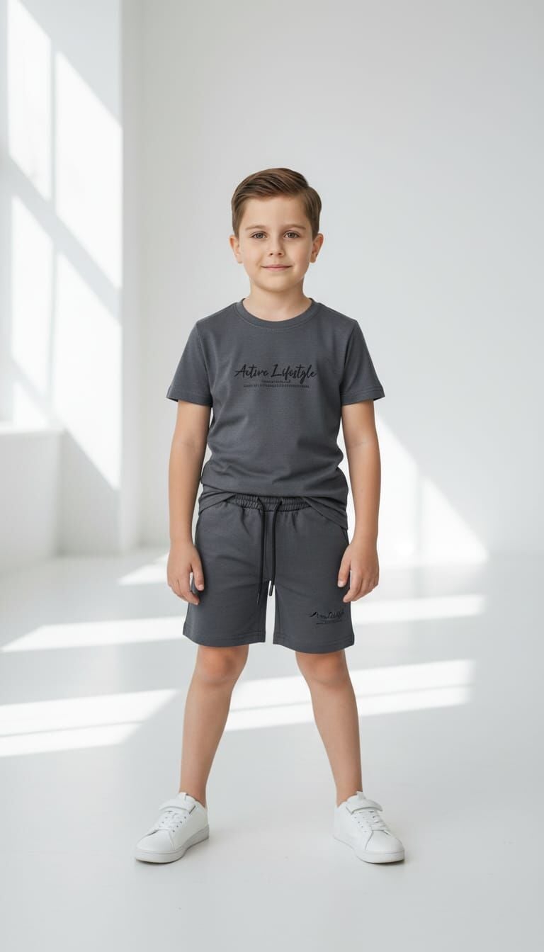 OYSHO KUMAŞ YAZLIK ERKEK ÇOCUK TAKIMI