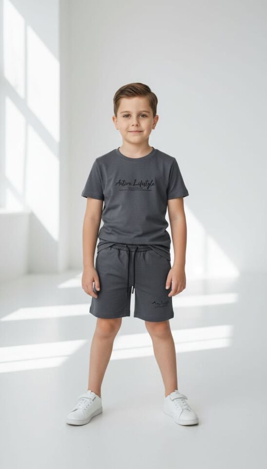 OYSHO KUMAŞ YAZLIK ERKEK ÇOCUK TAKIMI